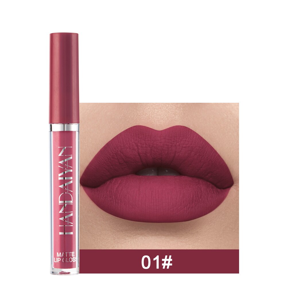 HANDAIYAN Gift 6PC/Set Matte Velvet Lip Gloss Waterproof Long-lasting Liquid Lipstick Cosmetic Beauty Keep 24 Hours Makeup