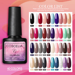 12Pcs UV Gel Polish, 10 Color Gel, 1 top coat and 1 Base coat