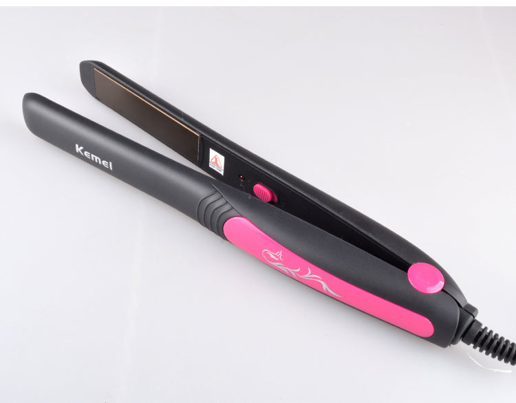 Kemei Professional Ceramic Nano Wire Hair Iron Straightener with LED