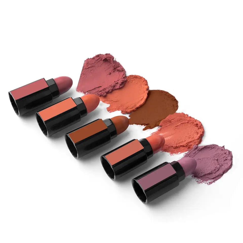 5 in 1 Long Lasting Nude and bright Colors Cosmetic Lipsticks